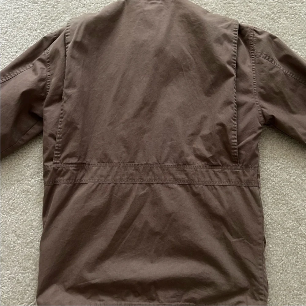 JCREW vintage classic chrome barn jacket cotton tan brown red plaid XS Oarsman - Picture 10 of 15